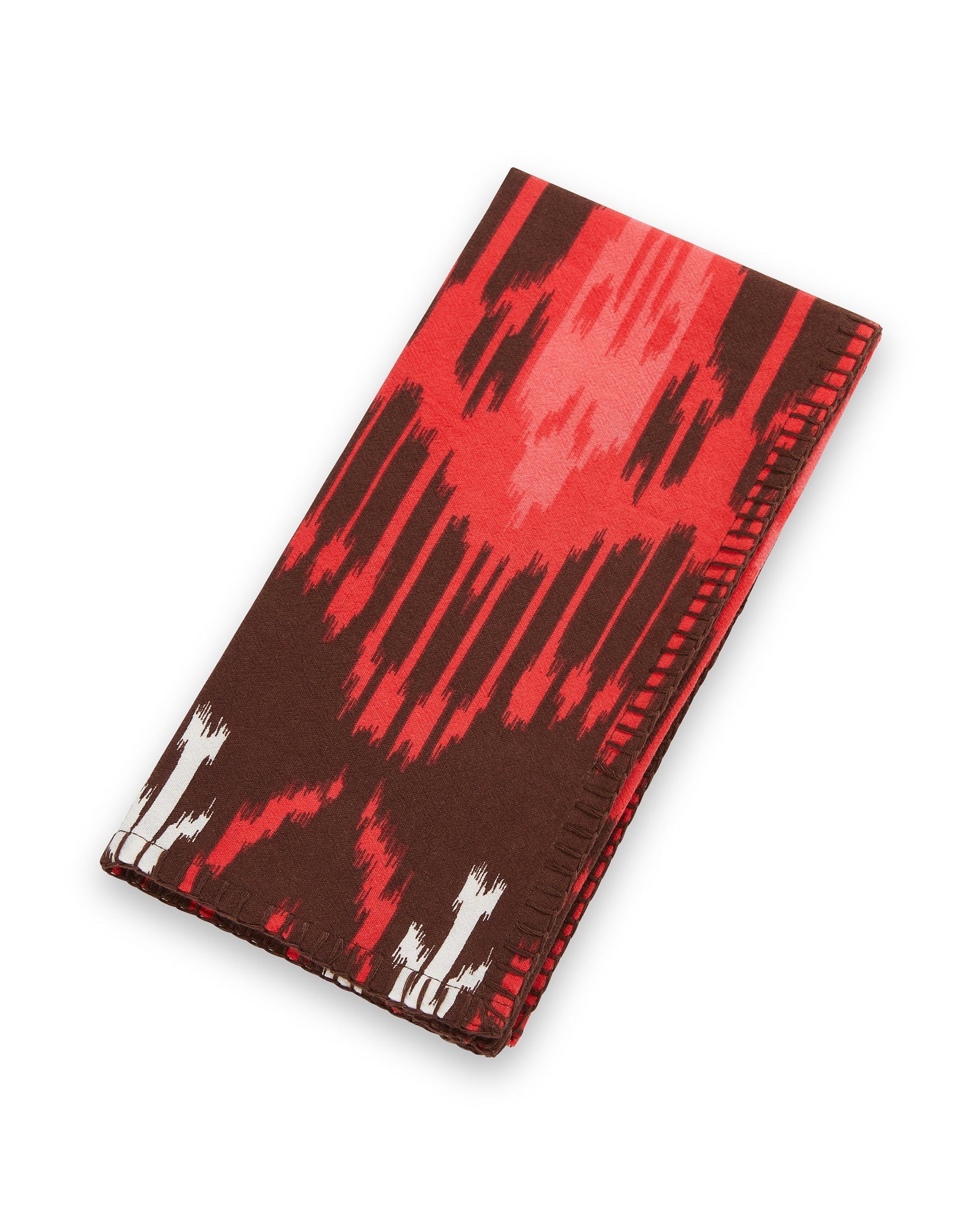 Dinner Napkins Set of 4, Dylan Ikat Coral