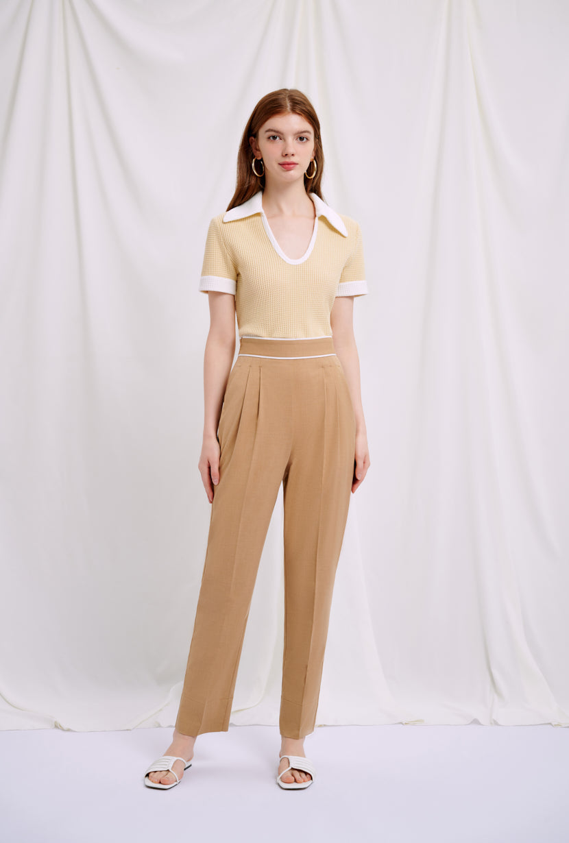 Petite Studio's Skylar Pants in Camel