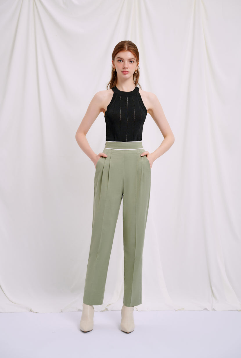 Petite Studio's Skylar Pants in Sage