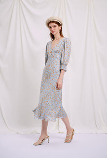Petite Studio's Gabriella Dress in Blue Floral