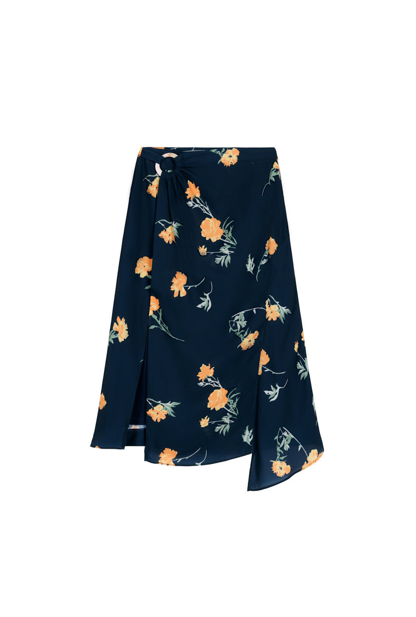 Petite Studio's Nova Skirt in Navy Floral