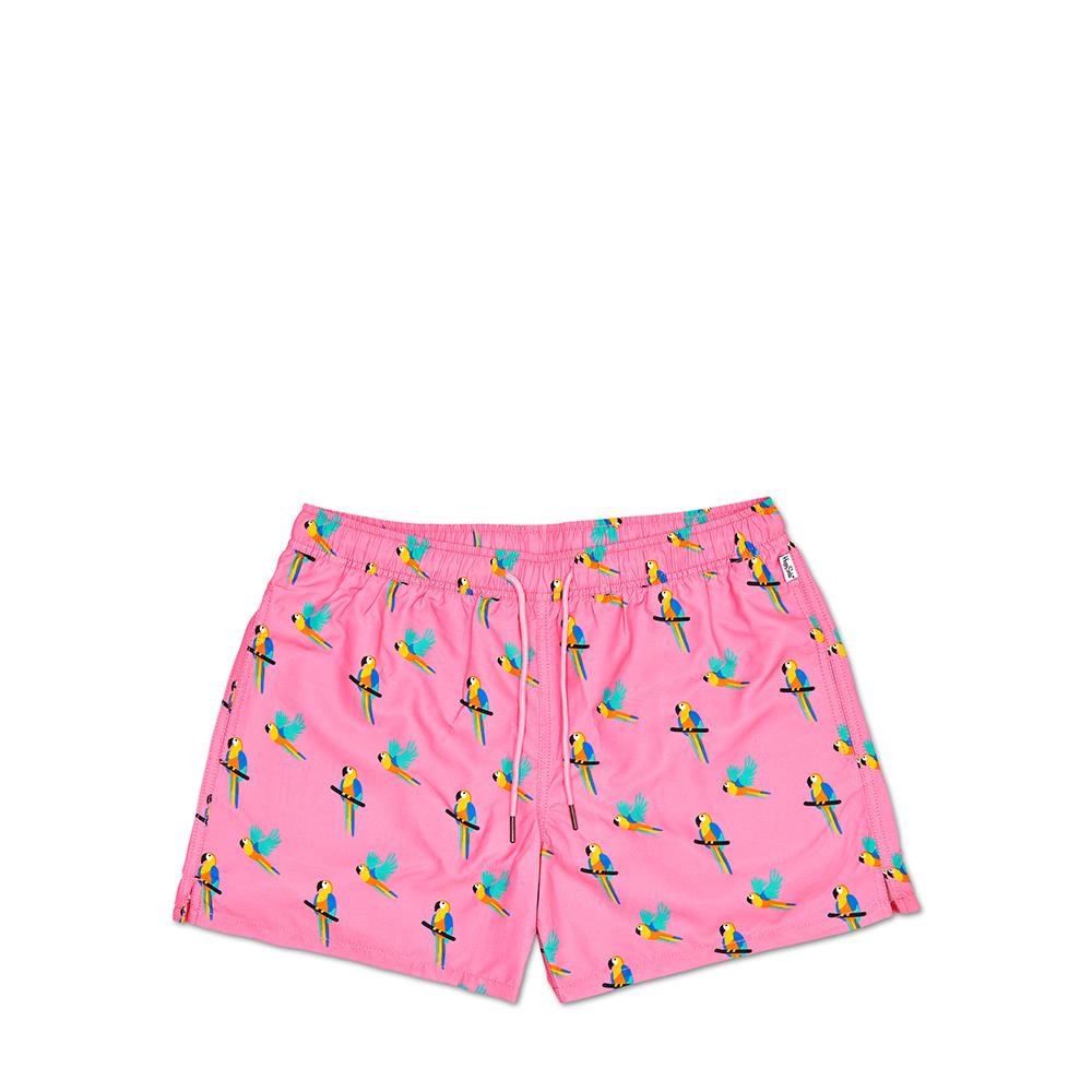 Parrot Swim Shorts, Medium Pink