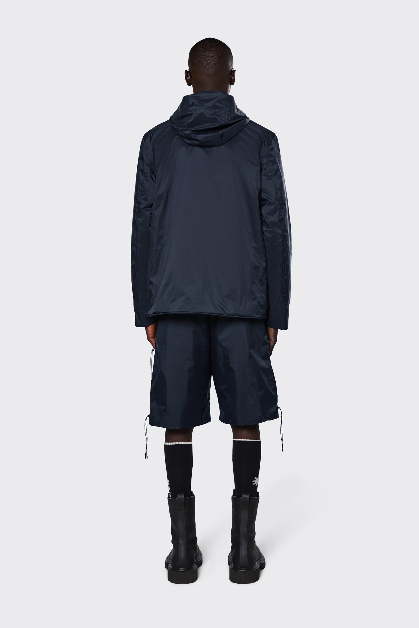 Padded Nylon Jacket, Navy
