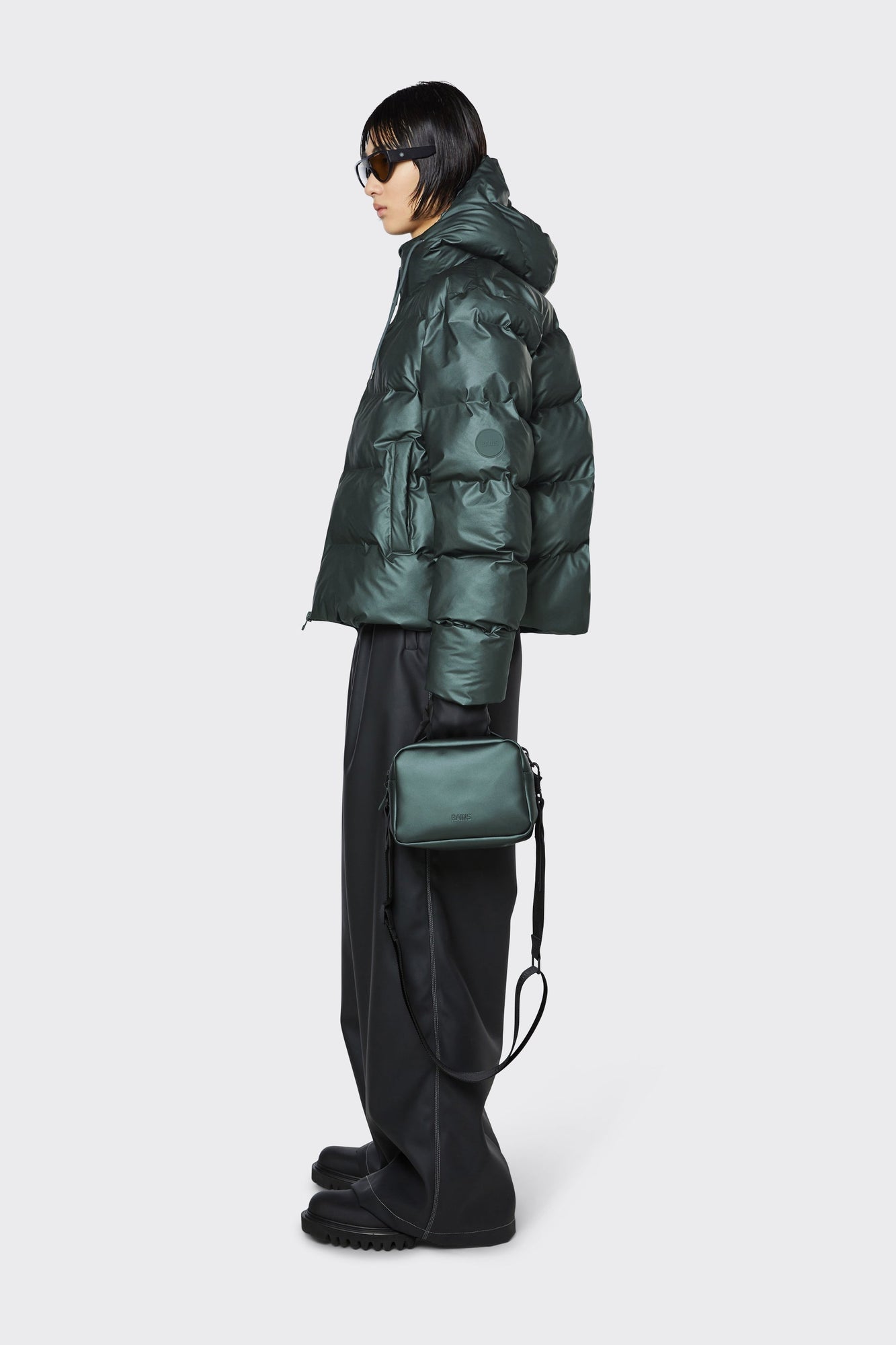 Puffer Jacket, Silver Pine