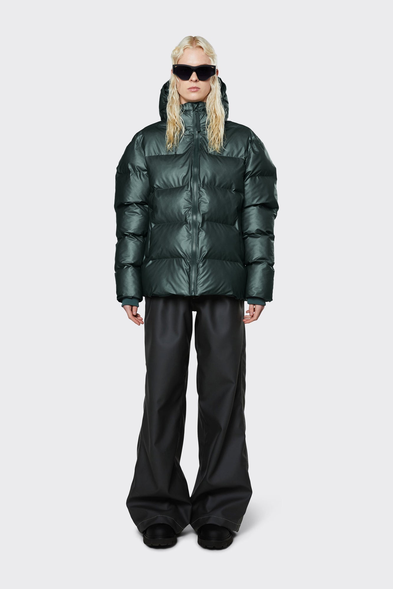 Puffer Jacket, Silver Pine