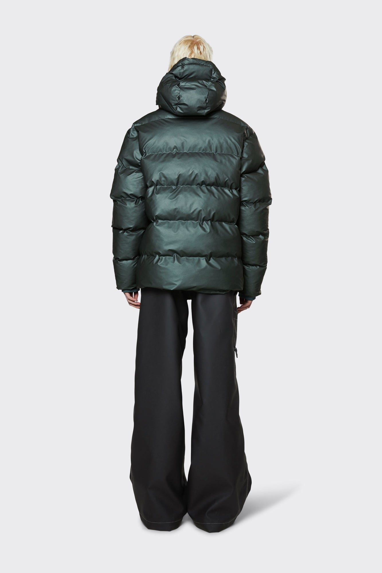 Puffer Jacket, Silver Pine