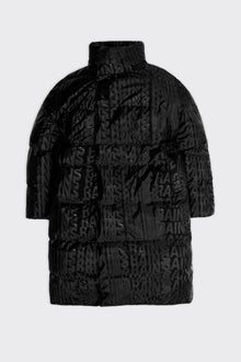Puffer W Coat, Black Monogram