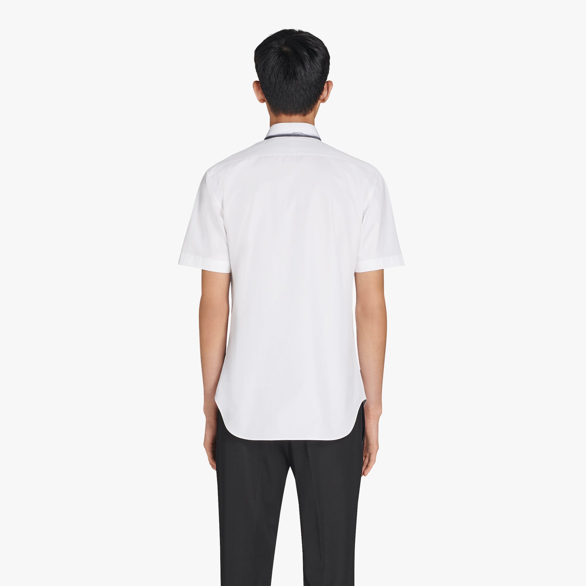 Andy Slim-Fit Short Sleeves Printed Cotton Shirt