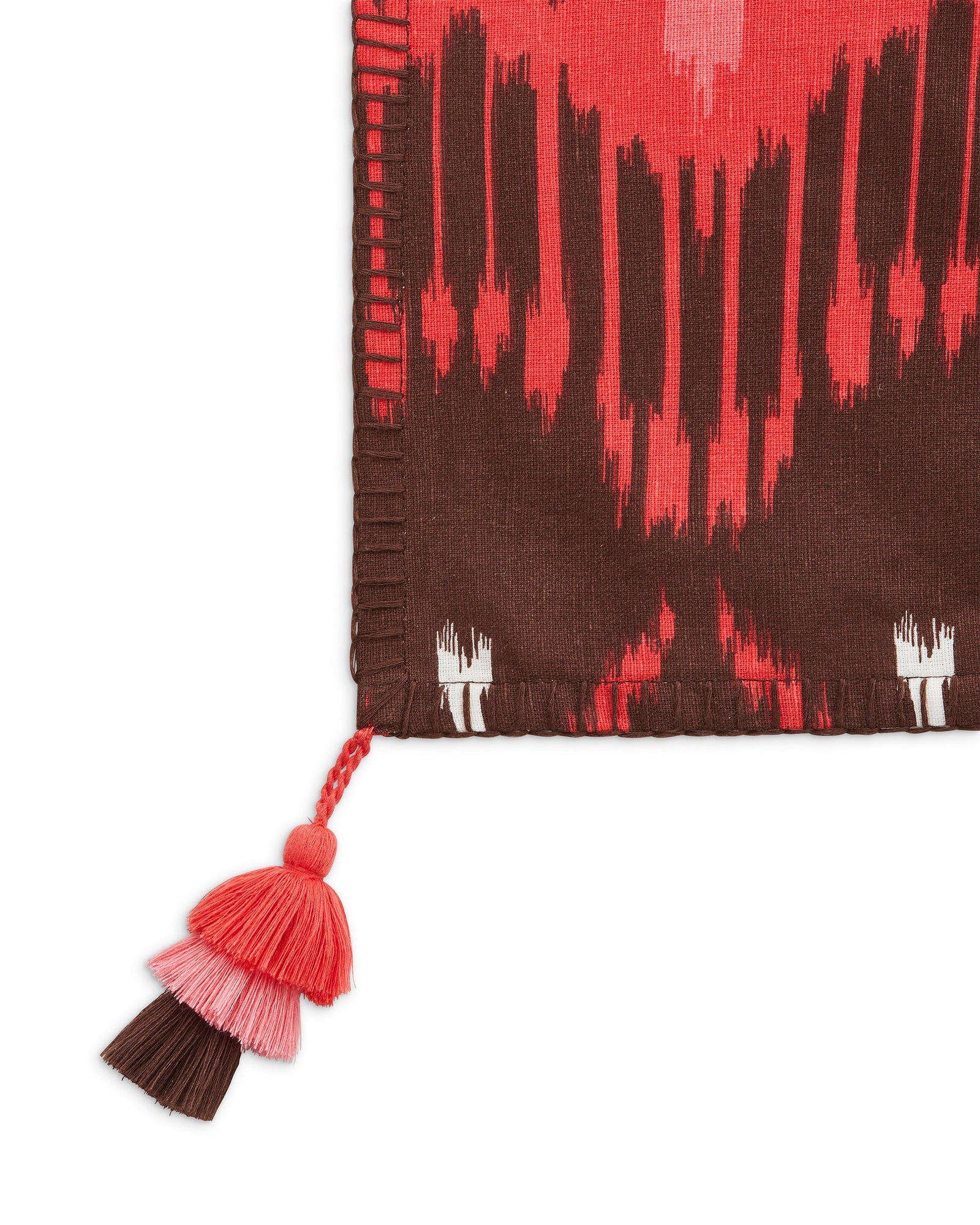 Rectangle Tablecloth (120"x80"), Dylan Ikat Coral