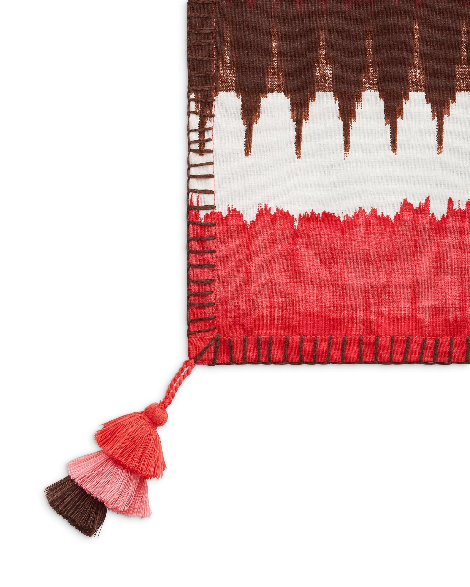 Rectangle Tablecloth (120"x80"), Ikat Stripe Coral