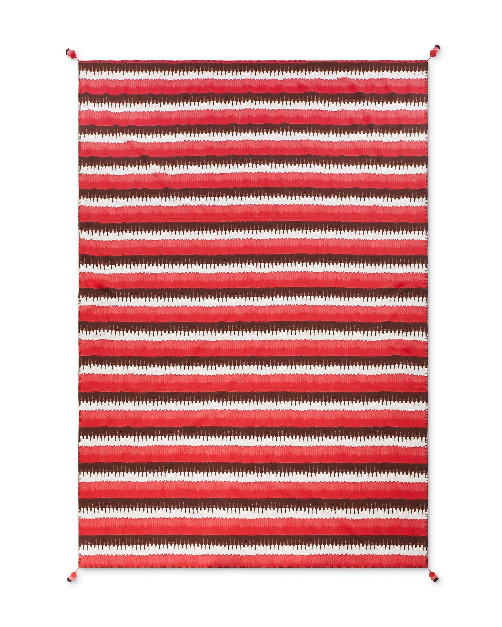 Rectangle Tablecloth (120"x80"), Ikat Stripe Coral