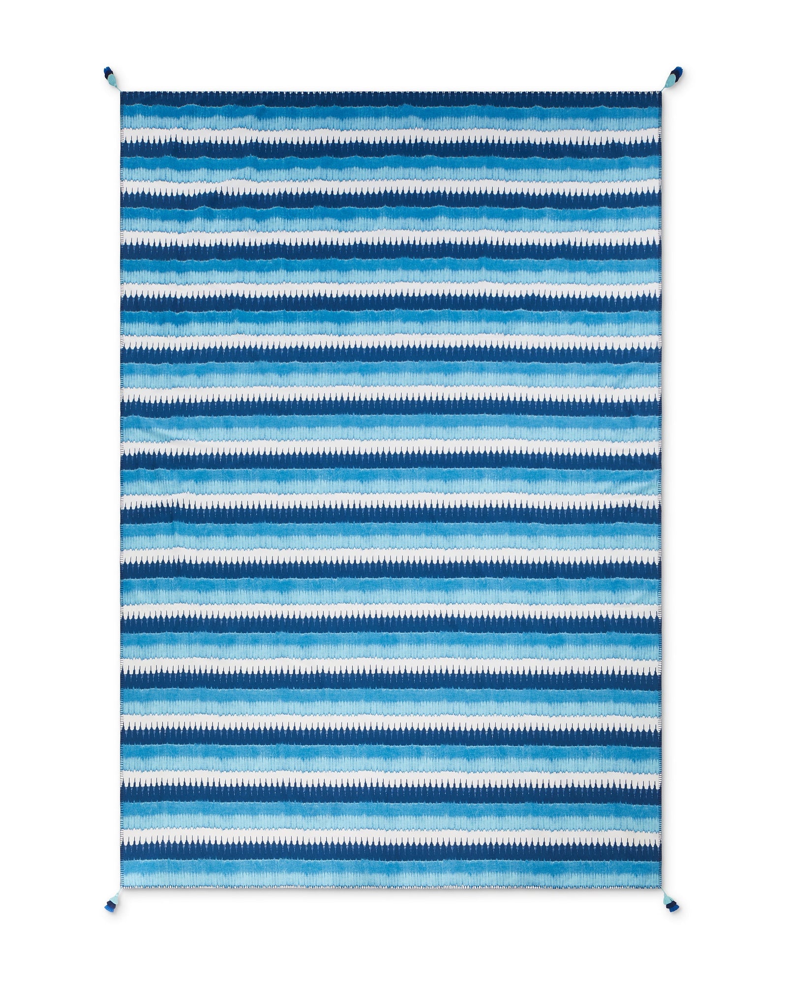 Rectangle Tablecloth (120"x80"), Ikat Stripe Navy