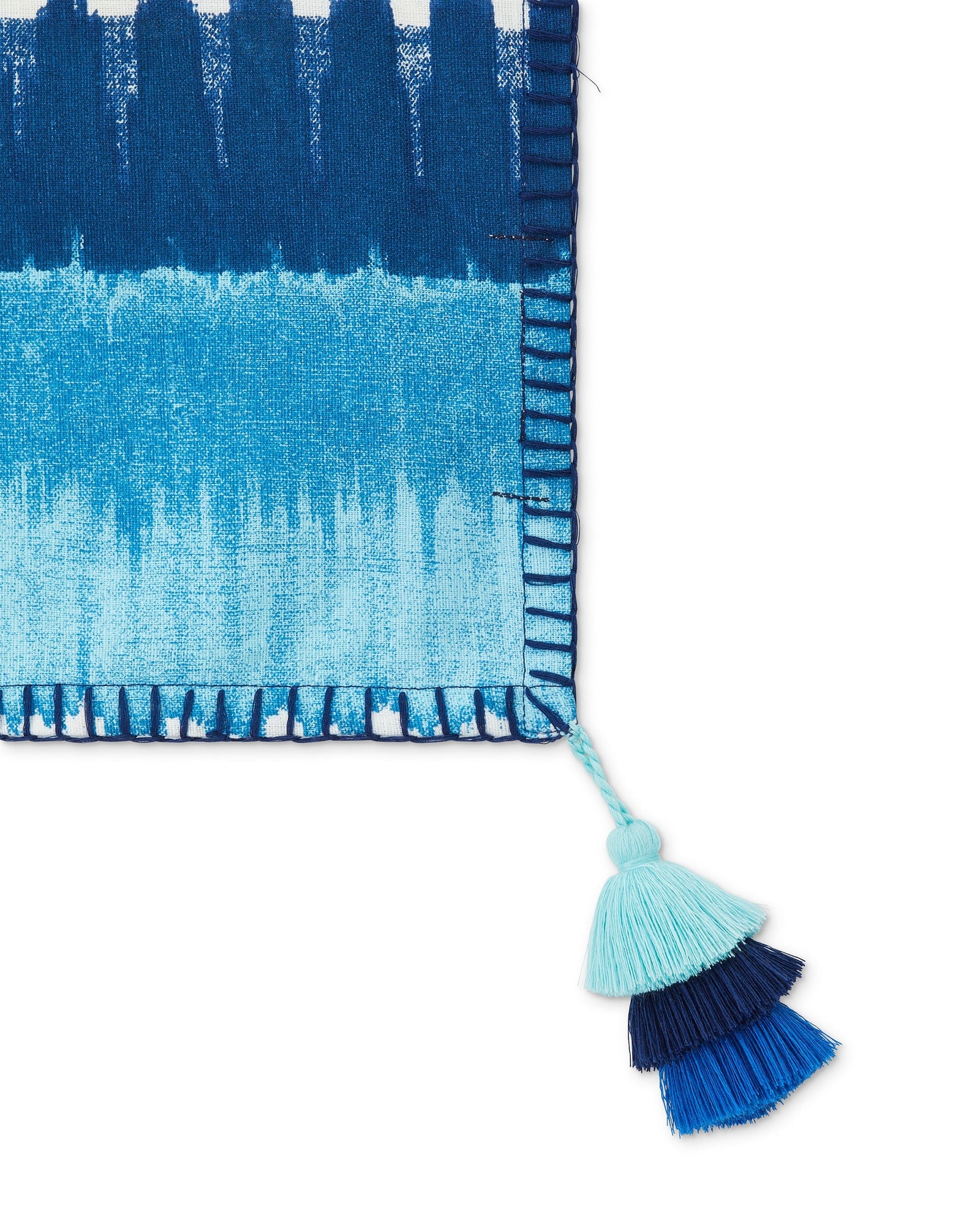 Rectangle Tablecloth (120"x80"), Ikat Stripe Navy
