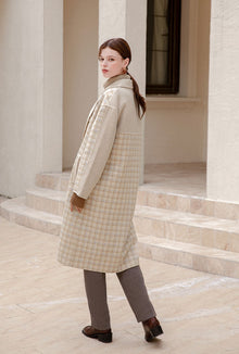 Petite Studio's Teagan Wool Coat in Plaid