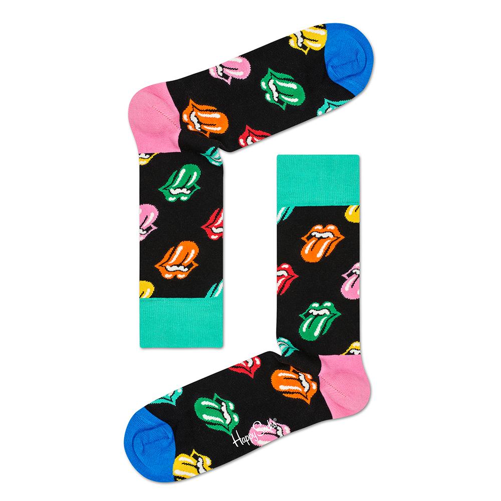 Rolling Stones Paint It Bright Sock, Blk Cmb