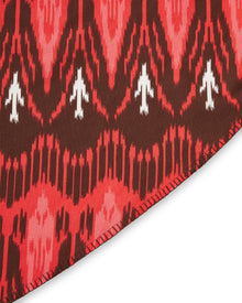 Round Tablecloth, Dylan Ikat Coral