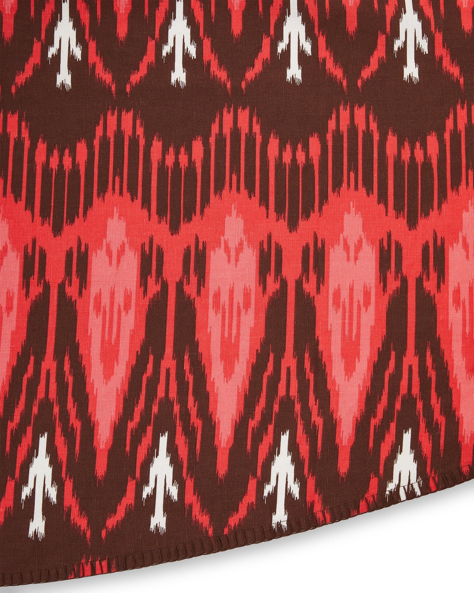 Round Tablecloth, Dylan Ikat Coral