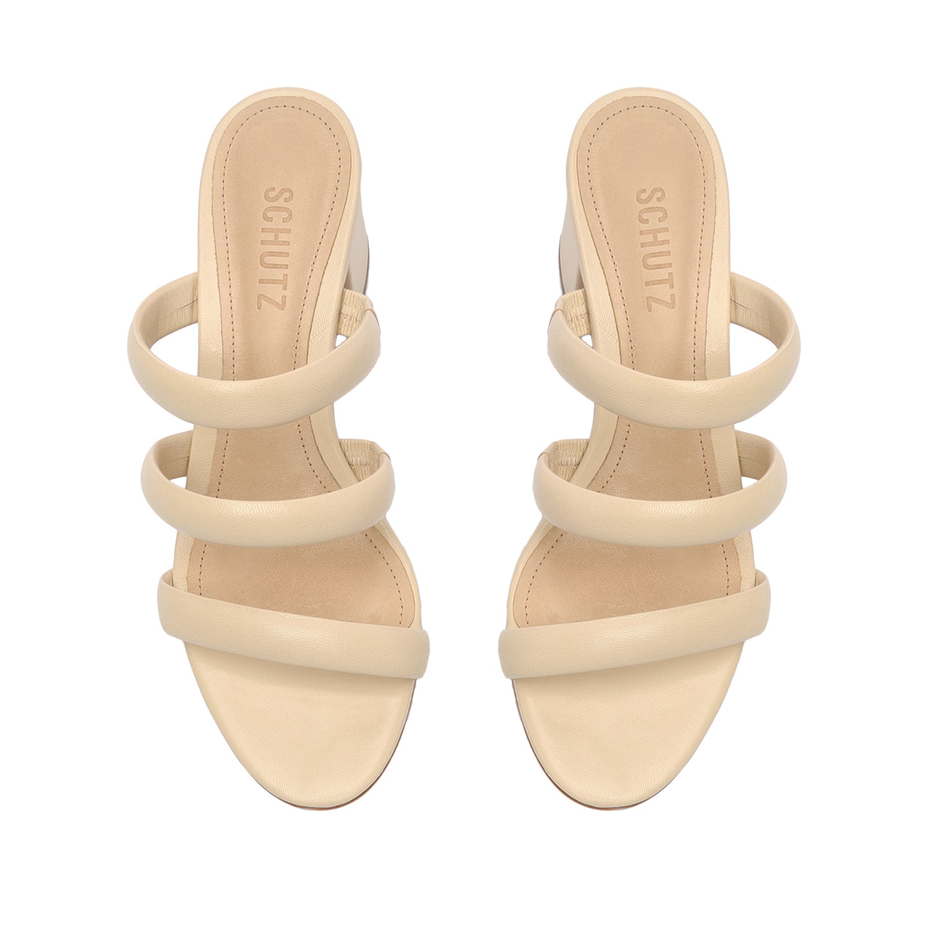 Olly Mid Block Nappa Leather Sandal