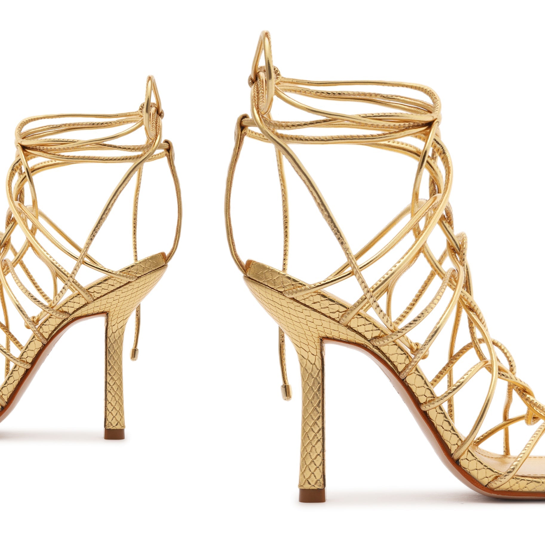 Heyde Metallic Leather Sandal