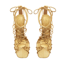 Heyde Metallic Leather Sandal