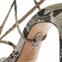 Vikki Snake-Embossed Leather Sandal