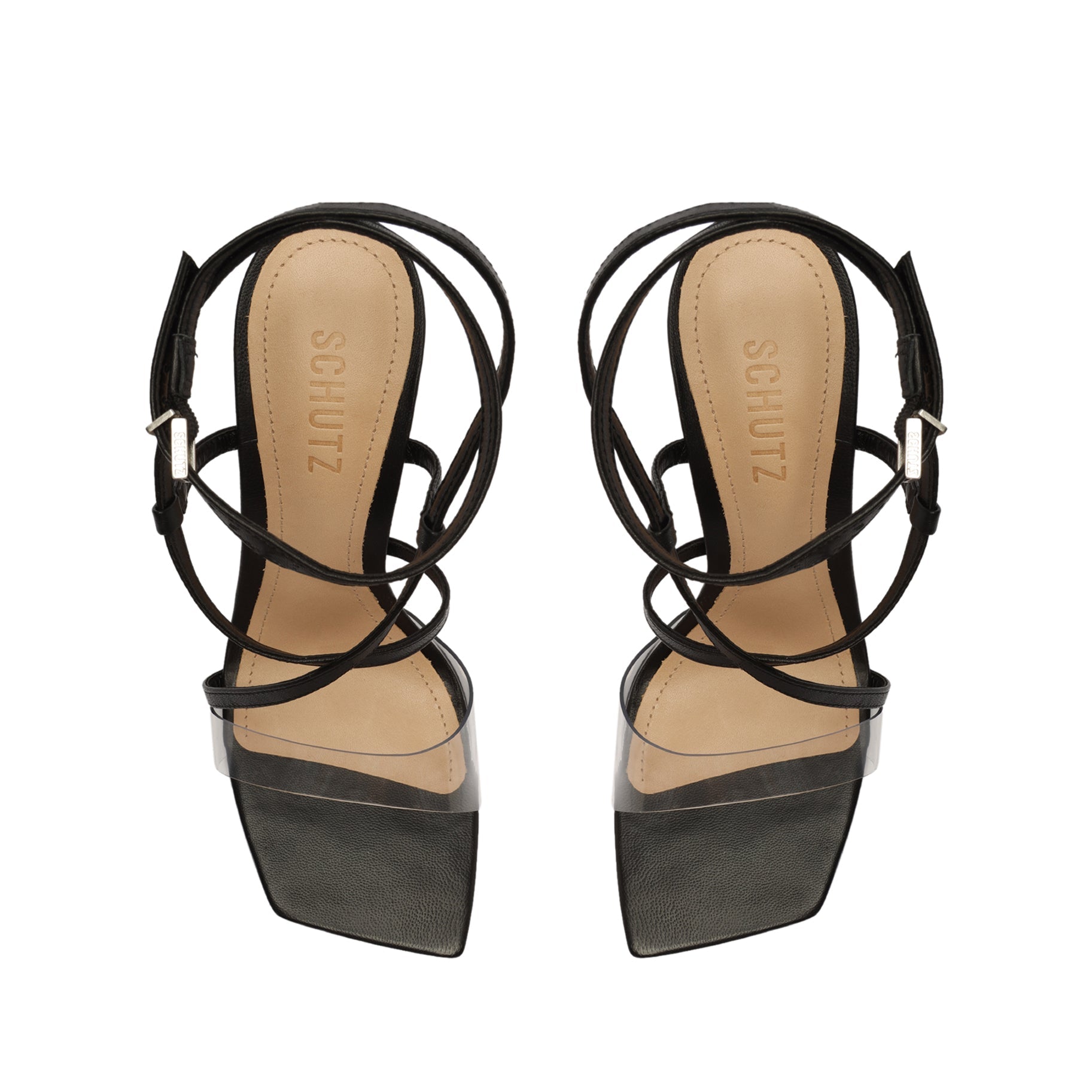 Aisha Leather & Vinyl Sandal