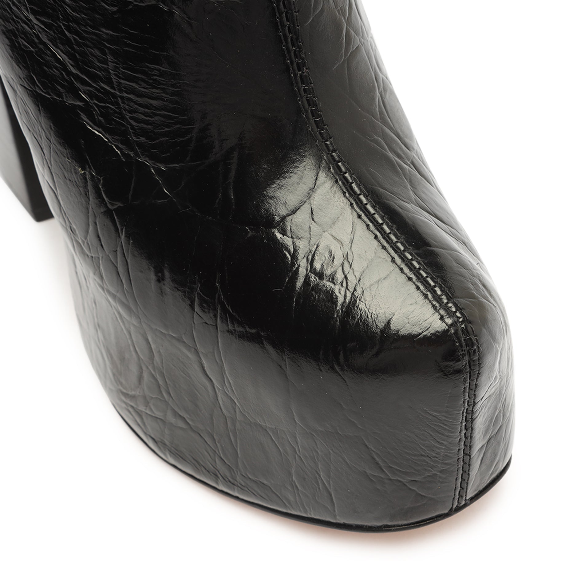 Leighton Crocodile-Embossed Leather Bootie