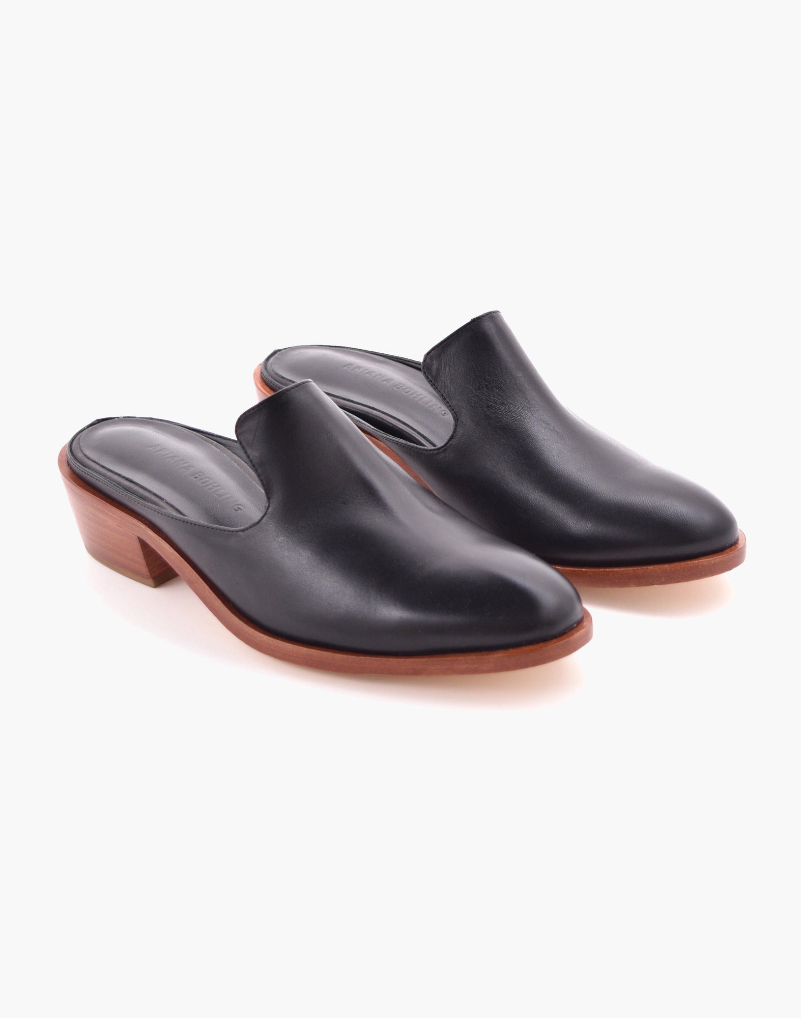 Sami Heeled Mule Black