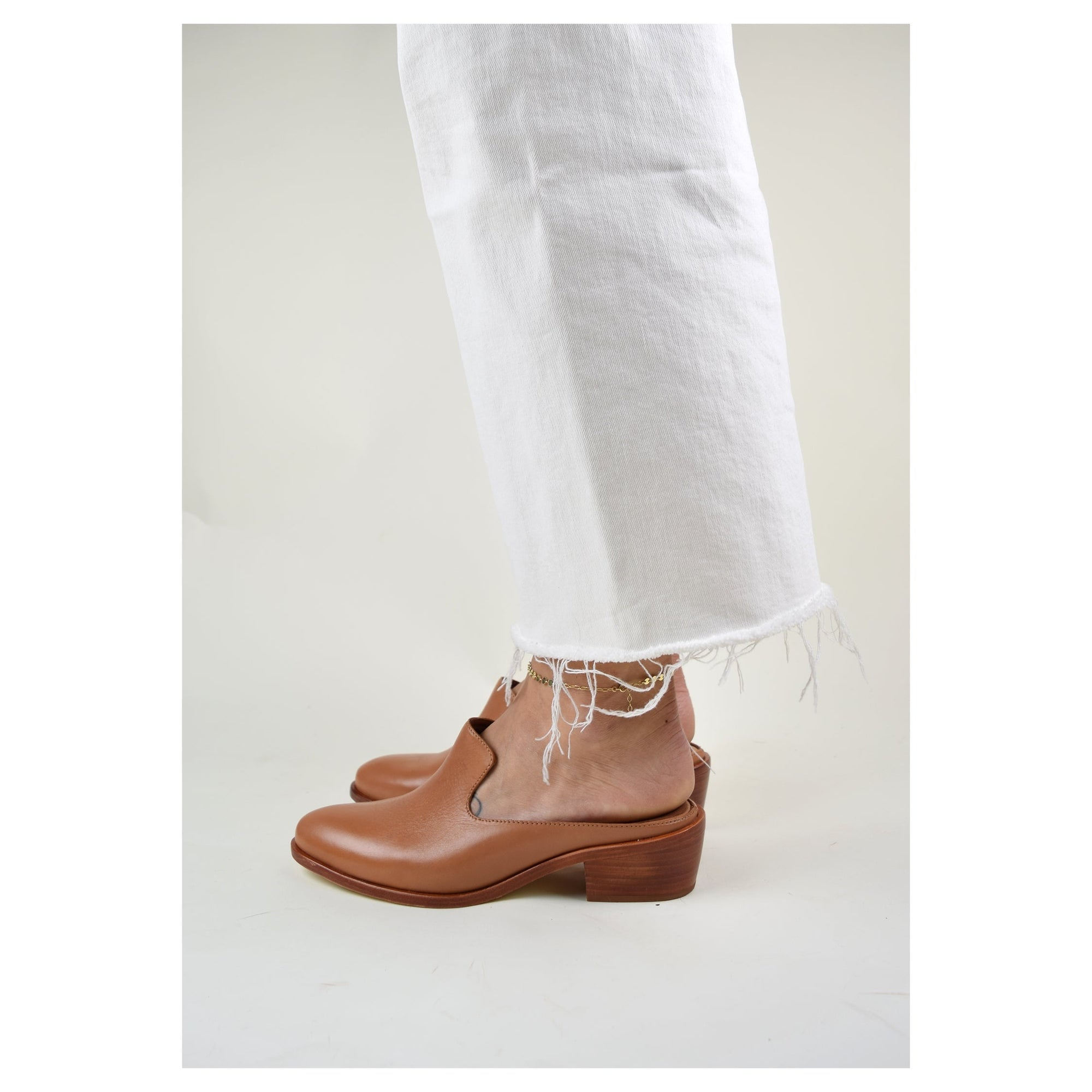 Sami Heeled Mule Tan
