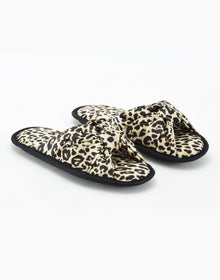 Knot Slide Slipper Leopard