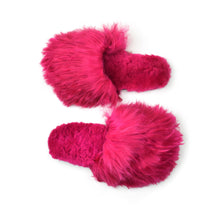 Fuchsia Suri Alpaca Slipper - Ariana Bohling