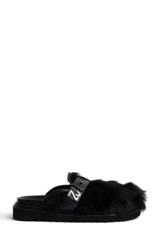 Alpha Mule Hairy Lambskin
