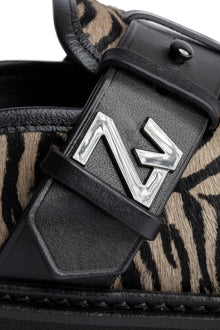 Alpha Mule Zebra Printed Cowsk