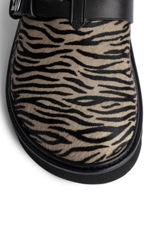 Alpha Mule Zebra Printed Cowsk
