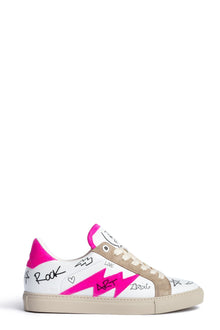 Zv1747 Fluo Suede Charms Print