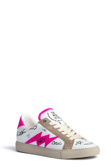 Zv1747 Fluo Suede Charms Print