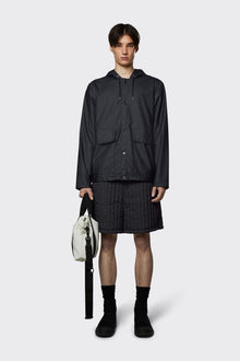 Short Hooded Coat, Black