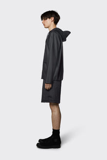 Short Hooded Coat, Black