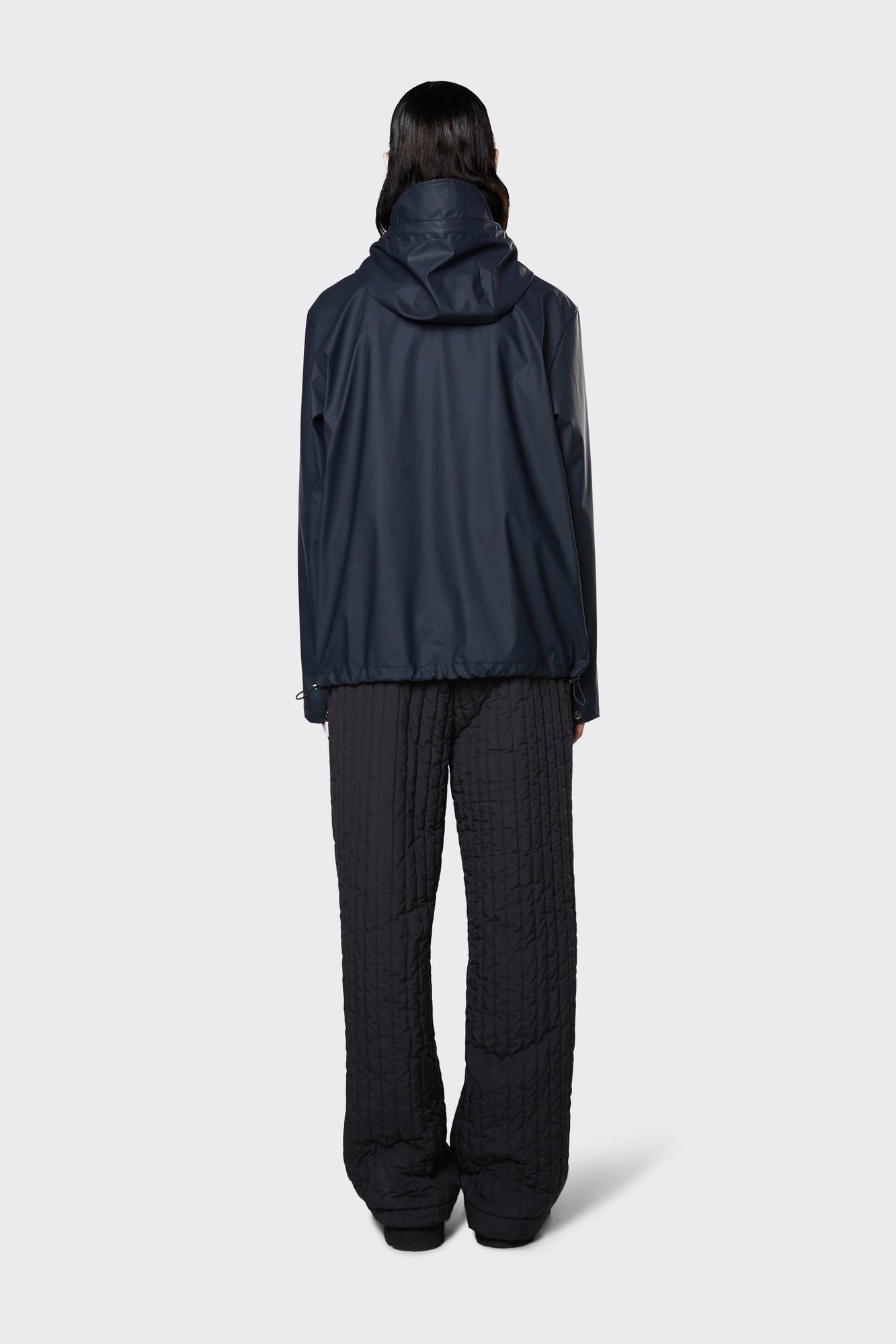 Short Hooded Coat, Navy