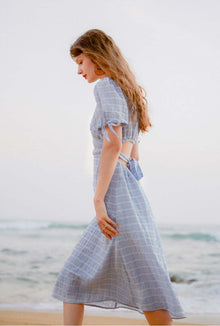 Petite Studio's Lottie Dress in Blue Gingham