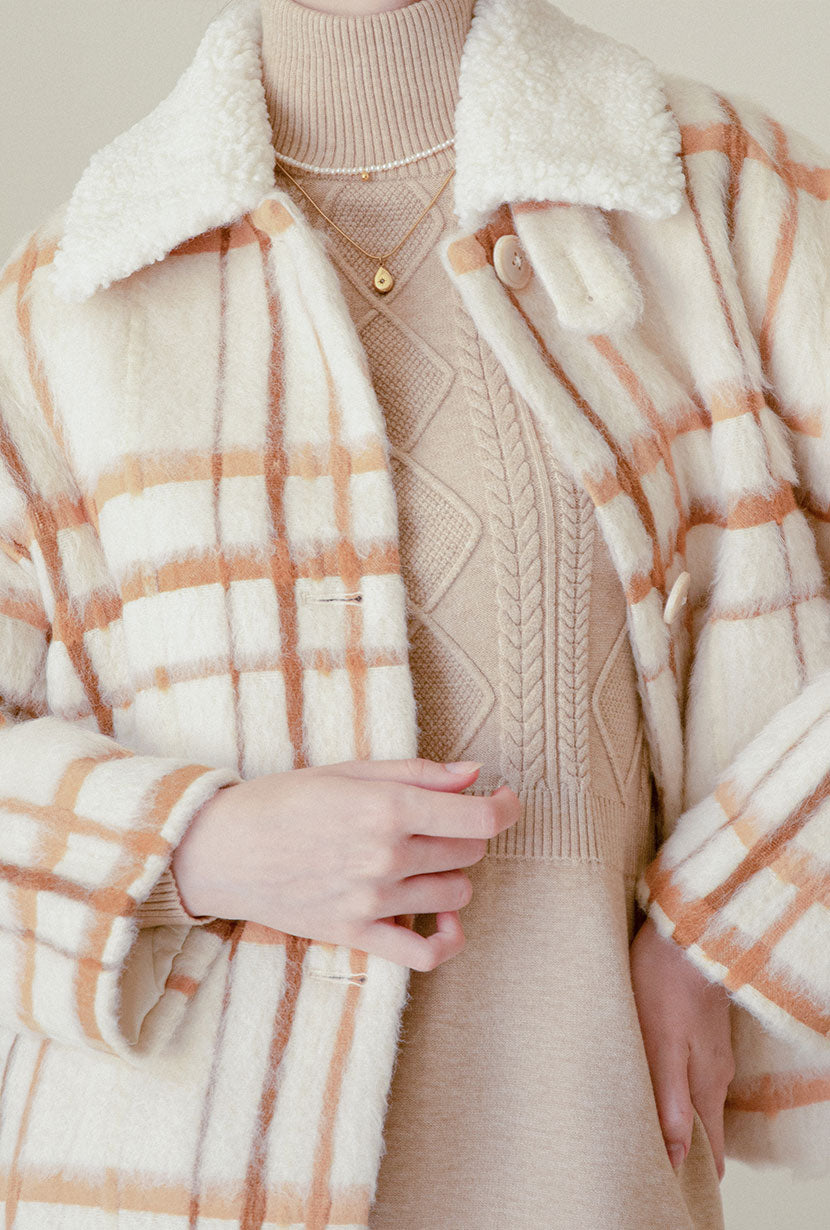 Petite Studio's Rumi Wool Jacket in Plaid