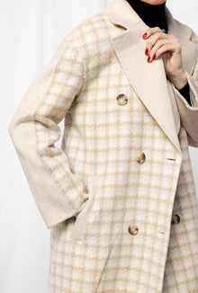 Petite Studio's Teagan Wool Coat in Plaid