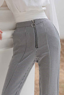 Petite Studio's Addison Pants in Houndstooth
