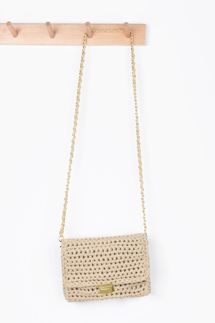 Bova Small Chain Braided Shoulder Bag