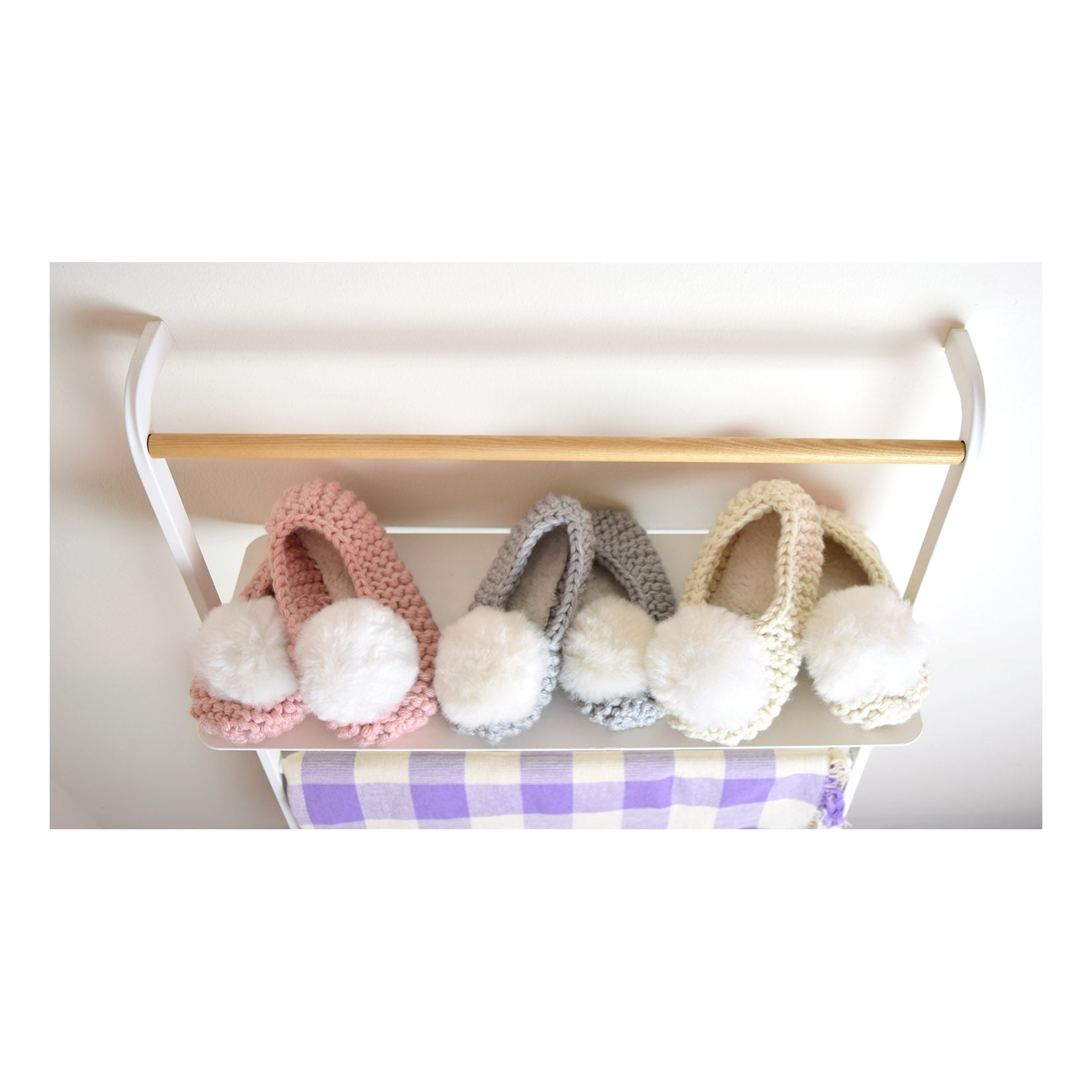 Ballerina Pom Alpaca Slipper Pink