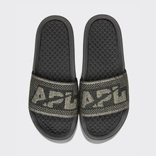 Women's Big Logo TechLoom Slide Black / Gold / Silver