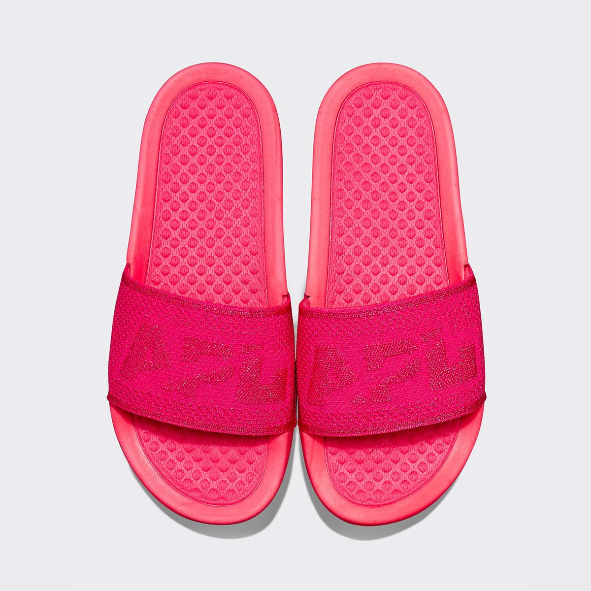Women's Big Logo TechLoom Slide Metallic Neon Pink