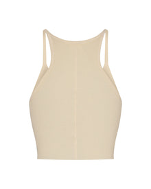 Cropped Rib Tank Oat TANKS ÉTERNE 
