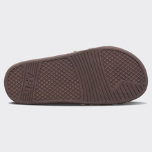 Men's Iconic Slide Deep Brown / White / Cow