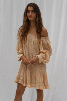 Almond Mini Dress / Jibarita Golden Hour